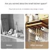 Under Cabinet Hanging Organizer Rack - Multi-Purpose Storage Shelf for Towels, Cutting Boards, Pot Lids and Kitchen Tools
