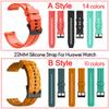 Silicone 22mm Strap For Huawei GT 2 3 4 46mm WristStrap For Huawei Watch3 GT4 GT2 Pro GT2e Magic2 Bracelet Football Pattern Band