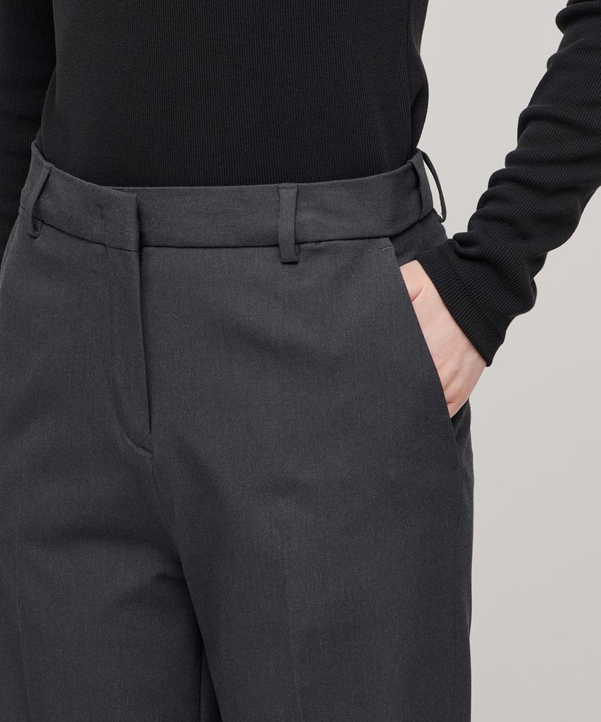 MUSINSA STANDARD WOMAN Women'S Flare Slit Hidden Banding Slacks [Gray]