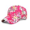 Outdoor Sunscreen Hat Casual Women Baseball Cap Adjustable Casual Cap Cotton Polyester Floral Printed Hat For Spring Outdoor