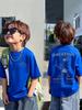 Boys' Cartoon Pattern Short Sleeve T-Shirt Loose Fit Summer Casual Wear Fashion Casual Round Neck T-Shirt Children's Clothing