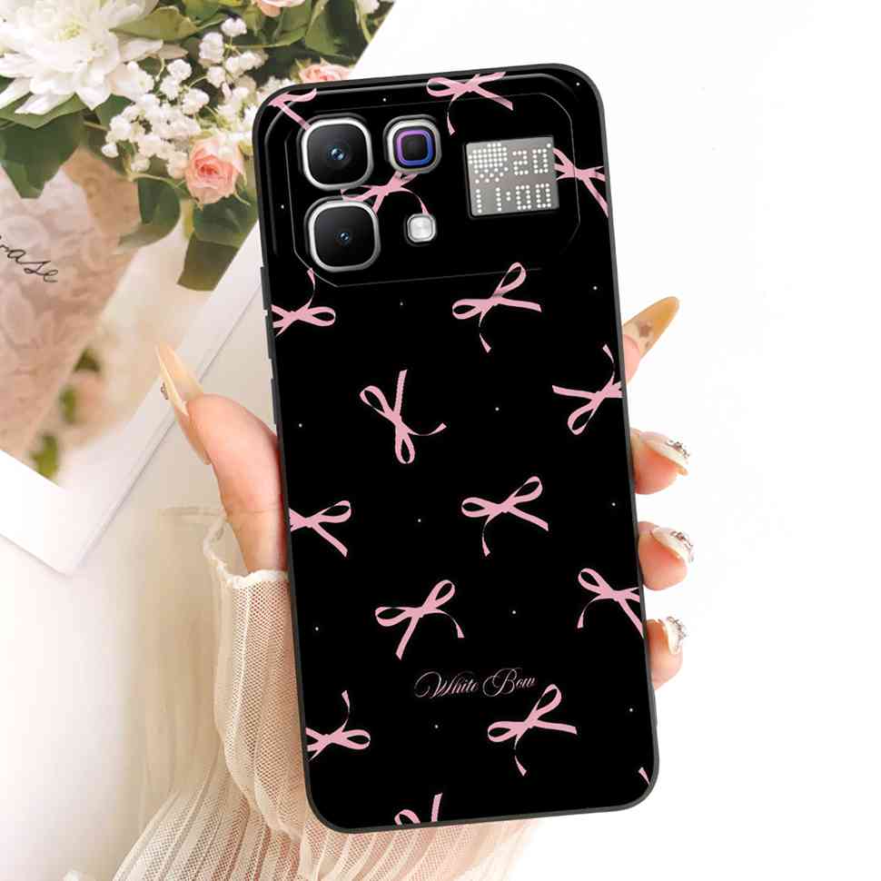 New For Infinix Note 60 Pro 5G X6878 Case Paint Cat Flowers Silicone Cover For Infinix Note 60 5G 6.78" X6879 Phone Cases Bumper