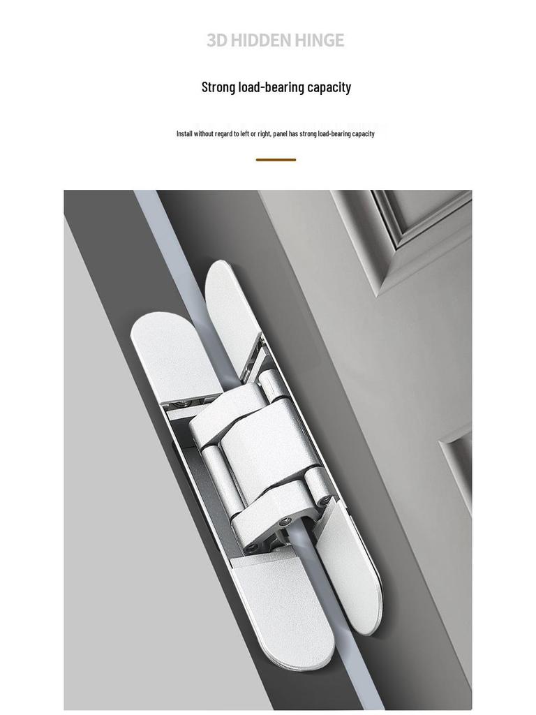 3D Adjustable Concealed Hinge for Hidden Doors
