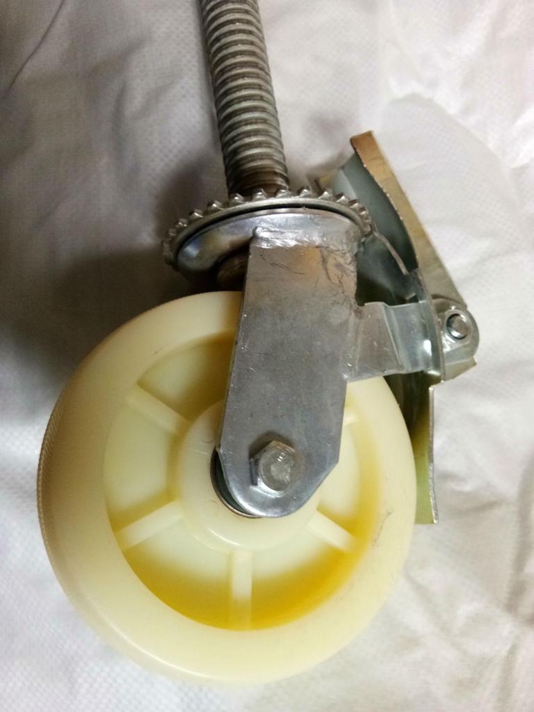 Heavy Duty Industrial Nylon Scaffolding Caster Wheel – Swivel, White, National Standard