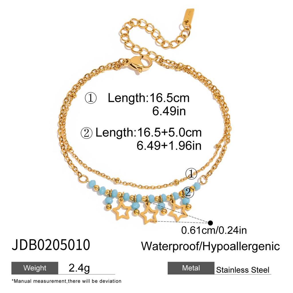 Women's Star Bracelet Small Design Starlight Light Luxury Versatile Fashion Jewelry for Daily Wear