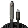240W Fast Charging Foldable Stand Data Cable for iPhone 17, Tablets, and Mobile Gaming
