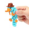 3D printed articulated platypus ornament decoration toy with hat, new unique gift figurine model