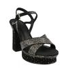 Salvatore Ferragamo Sonya Suede Platform Sandals Black