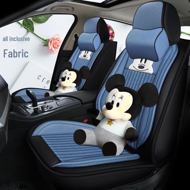 Infiniti QX60/QX30/QX70 Linen Cartoon Car Seat Covers – All-Season, Full Surround Design
