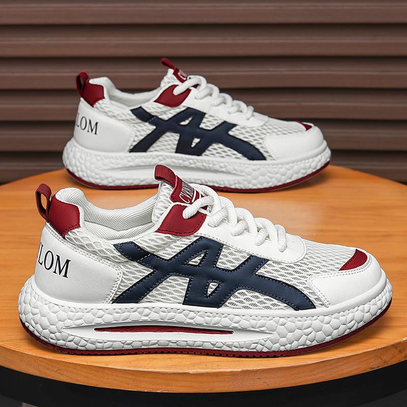 New Fashion Men 's Four Seasons Comfortable Thick Sole Shoes Students BoysTrending Soft Sole Breathable Casual Running Sneakers