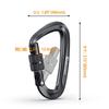 Brotree Carabiner Lock Carabiner Load Capacity 12KN (1200kg) Climbing Button
