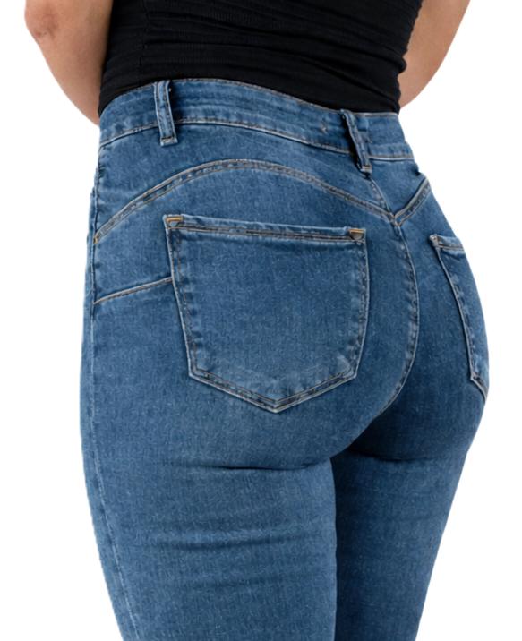 .Sara - Damen Skinny Jeans Push-Up High Waist - S9695-4 38 Hosen