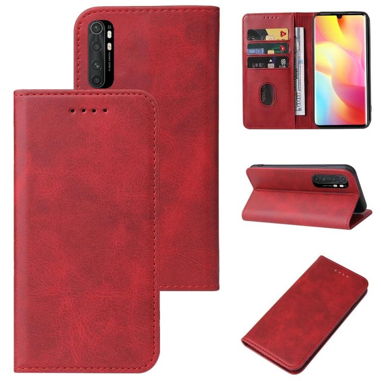 Xiaomi Mi Note 10 Lite მაგნიტური დახურვის ტელეფონის ტყავის ქეისისთვის