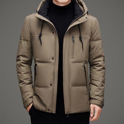 New Autumn and Winter Down Jacket Men's Casual Outdoor Hooded Down Jacket Young Men's Down Jacket