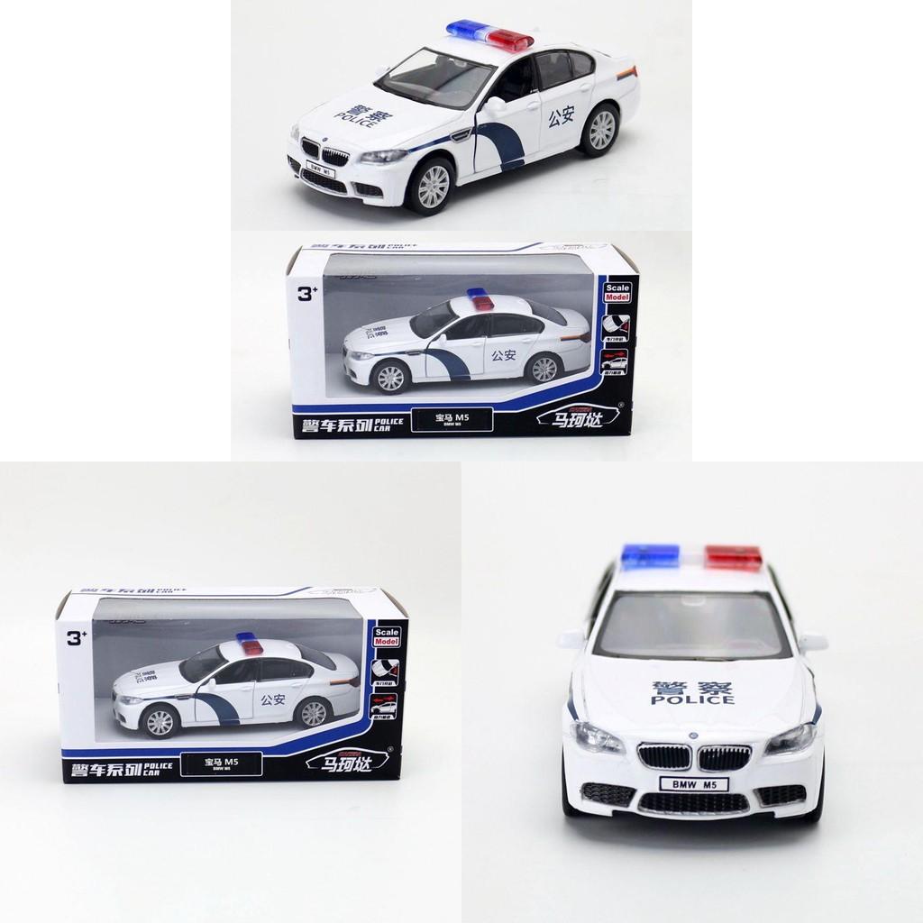 Alloy M5 Car Model 136 Scale Police Emergency Vehicle For Kids Collectors