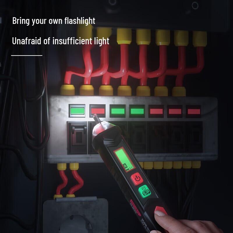 Deli DL8013 Non-Contact Voltage Tester Pen with Flashlight