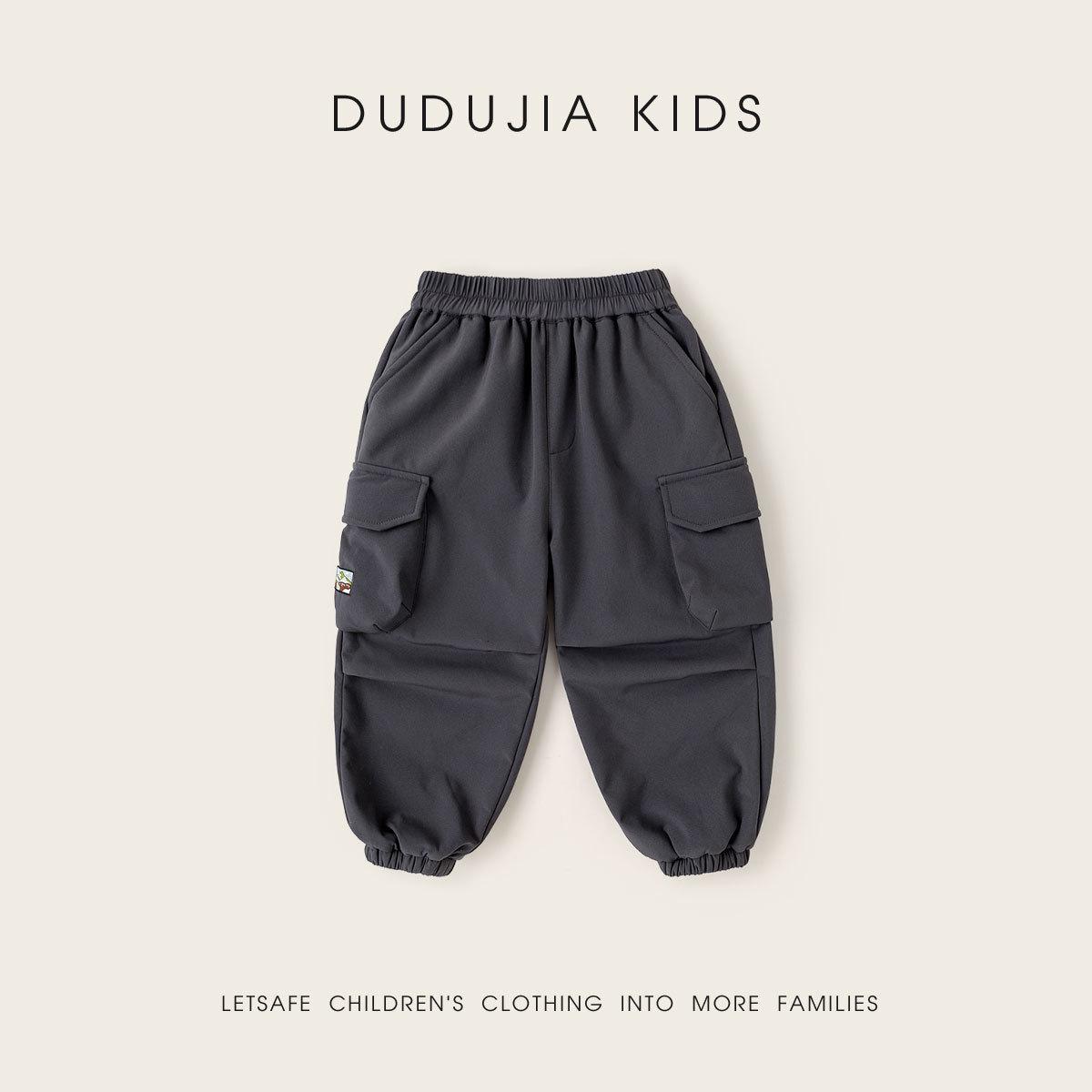 Thick Arctic Fleece Boys  & Girls  Fleece-Lined Pants - Autumn/Winter Waterproof & Durable 100 cm