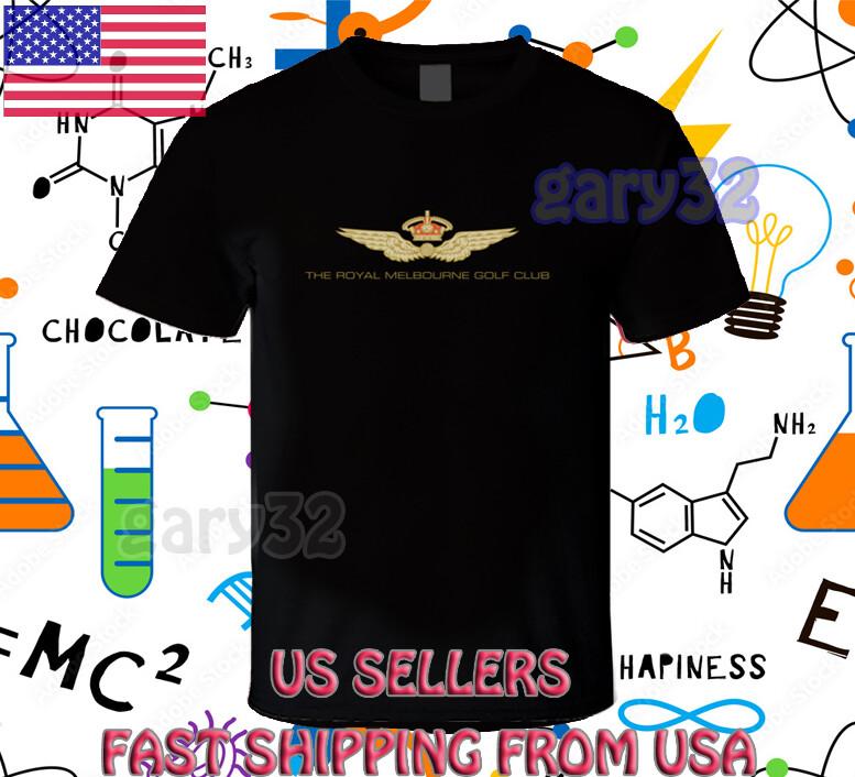 NEW SHIRT THE ROYAL MELBOURNE GOLF CLUB RACING LOGO T-Shirt Tops Tee FUNNY SIZE S-4XL