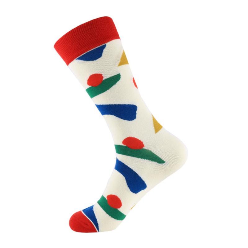 Men Socks Cotton Crew Socks Cartoon Animal Dog Pattern Socks Novelty For Christmas Gift