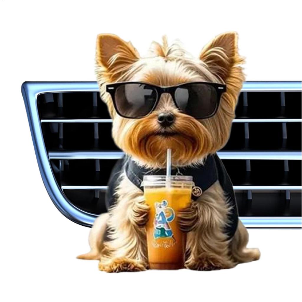 Car Vent Air Freshener 2D Acrylic Aromatic Clamp Decorative Dog Perfume Diffuser For Daily Commute Road Trip Night Summer Van