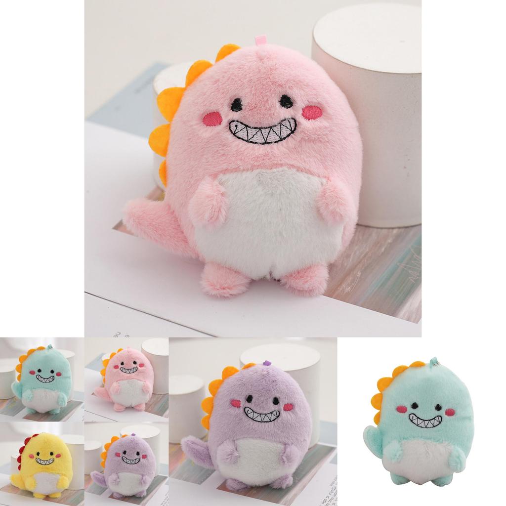 Adorable Cartoon Dinosaur Plush Keychain Cute Bag Decoration Stuffed Dinosaur Gift Wholesale