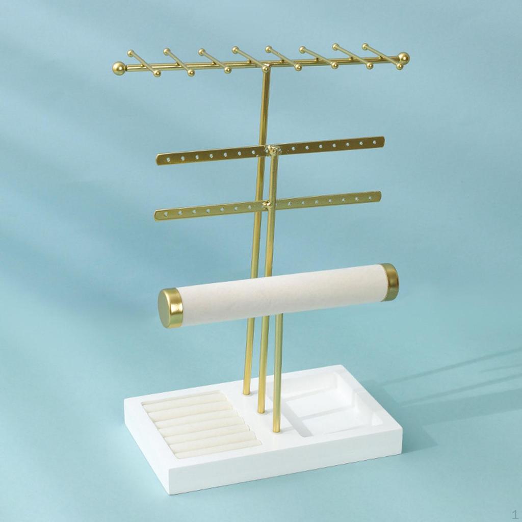 Jewelry Holder Tray Necklace Hanger Ear Display for