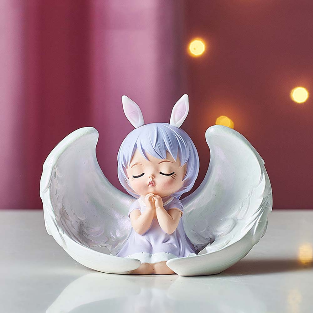 

стиль Милий Мультяшний Ангел Дитина Діти Смола Фея Сад Ельф Мініатюри Домашній Декор Прикраси Фігурки 7