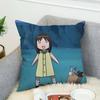 AAzumanga Daioh Pillow Case Sofa Decorative Home Doublesided Print Plush Square Throw Pillow Cushion Cover