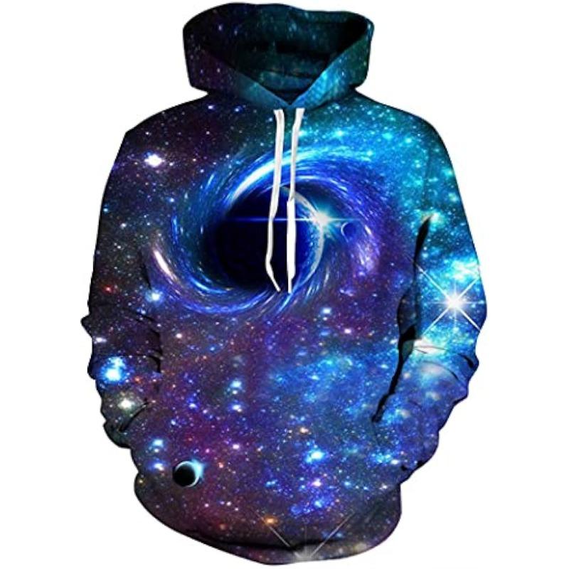 3D Novelty Hoodies for Men Cool Graphic Pullover Sweatshirts with Pockets