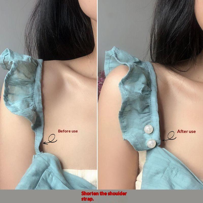 Pearl Sleeve Clips 2 Pack No Sew No Trace Clothing Holders for Adjusting Long Sleeves Weekend Outings