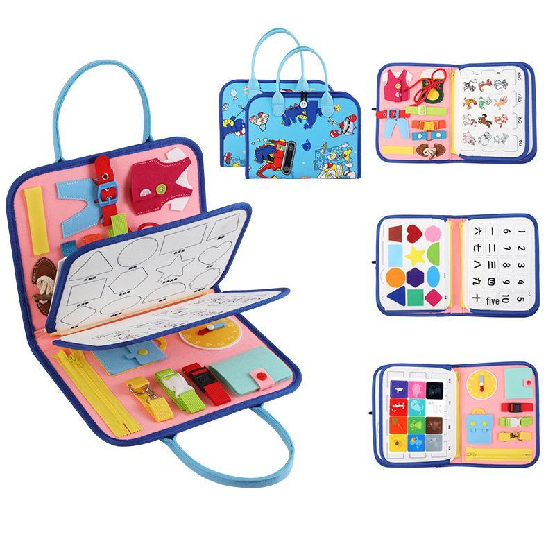 

3D Quiet Book - DIY Felt Cloth Educational Toy for Early Childhood Learning Six-page Set