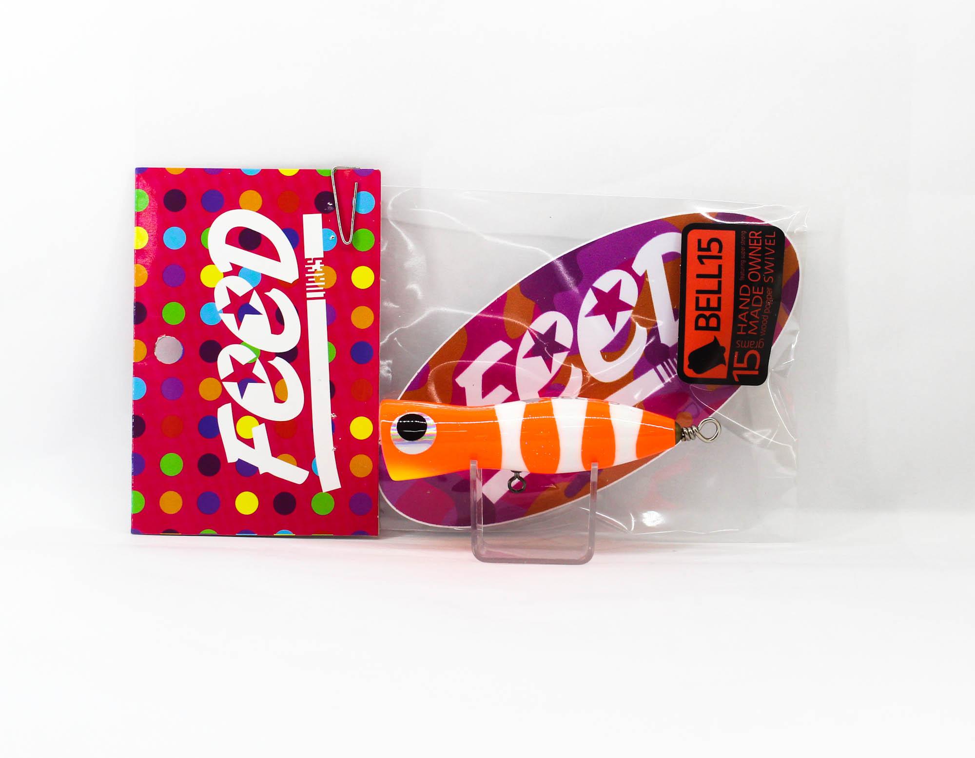 

Feed Lures Bell 15 Плавающая приманка из дерева ручной работы с поппером 15 грамм 50 (3050)