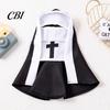No Hair Damage Pet Wear Cat Nun Costume, Cute Outfit, Cosplay Clothes, Lightweight Apparel Fun Party Outfit for Small Medium Dogs Cats Costume