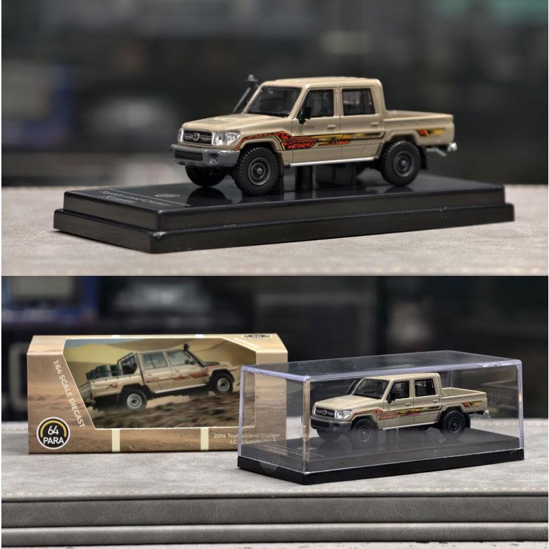 Para 1:64 Toyota Land Cruiser Lc79 2014 Pickup Simulation Alloy Miniature Die-cast Car Model Customized Collectible Toy Gift