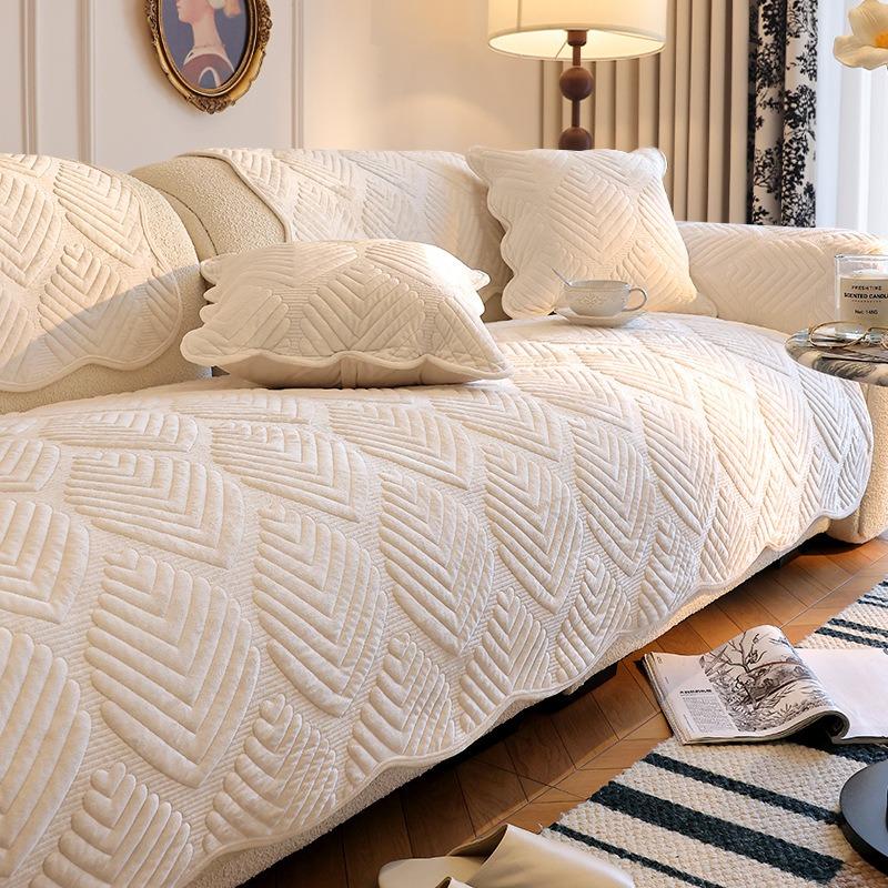 Новинка осень-зима молочный бархат диванная подушка полотенце зимний плюшевый коврик для сиденья противоскользящий и пылезащитный диванный чехол одеяло носовые платки и наволочки 45X45cm pillowcase