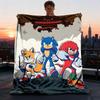 1pc Sonic Outdoor Soft Blanket Ultra Plush, Warm, Versatile, and Easy Care for Camping, and