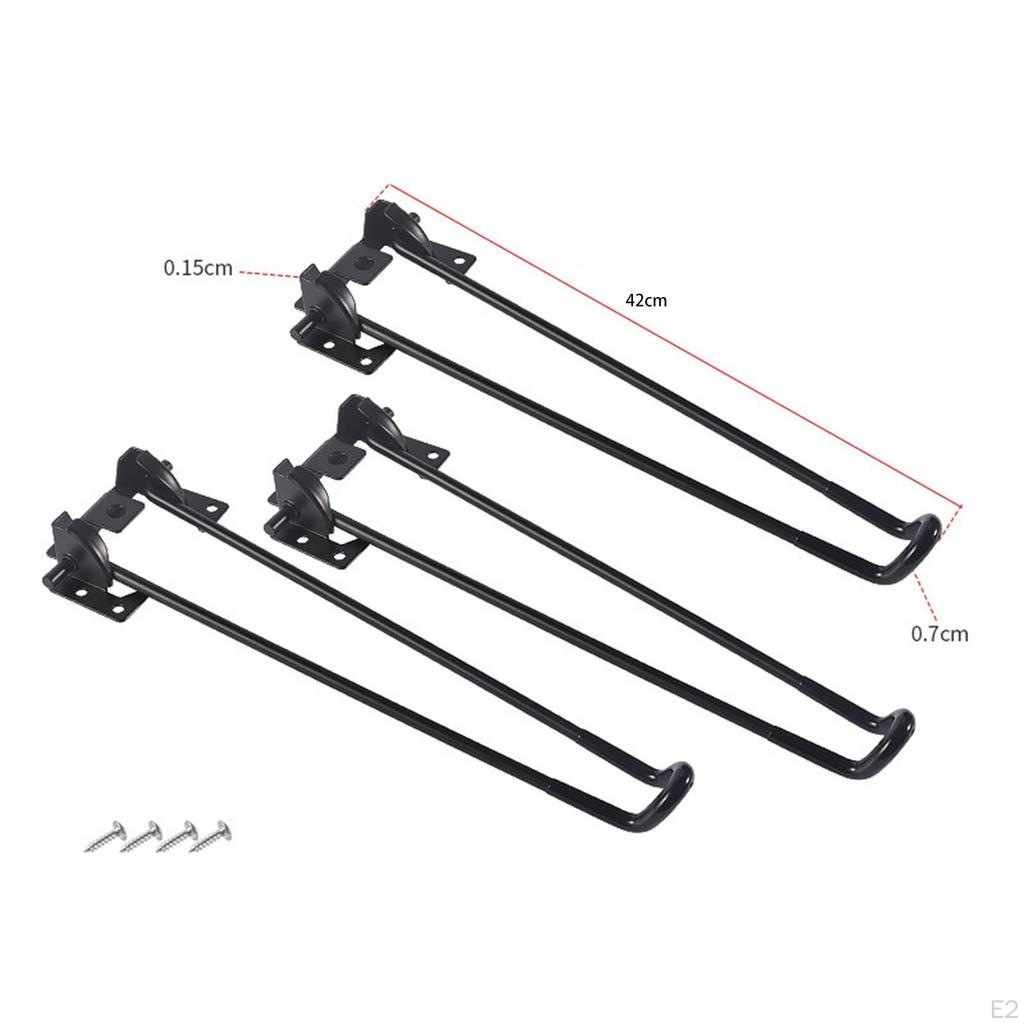 3 Pieces Legs Foldable Table for DIY Projects Coffee Tables Replacement Fitments Repair Part