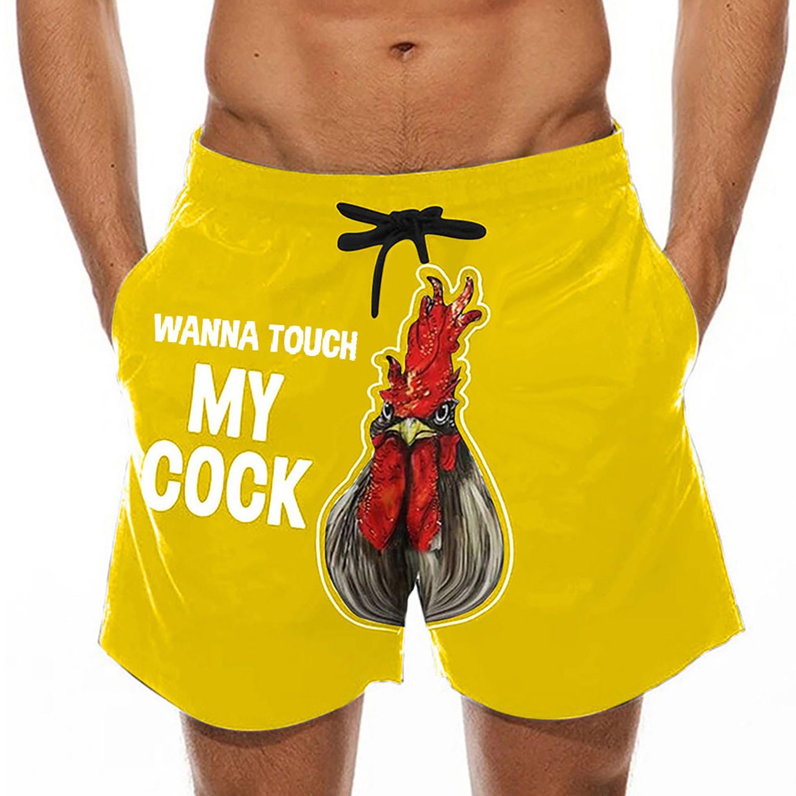 

Мужские повседневные брюки со специальным принтом на шнуровке, пляжные шорты для пивного фестиваля, брюки S жёлтый