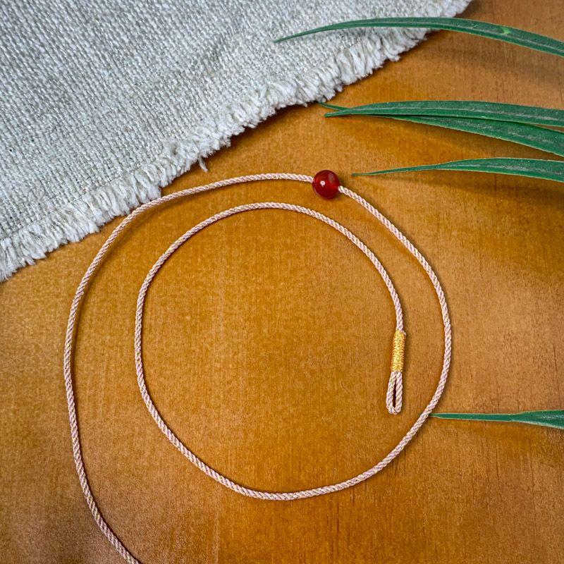 DIY Extremely Fine 1mm String Lucky Beads Anklet Carrying Strap
