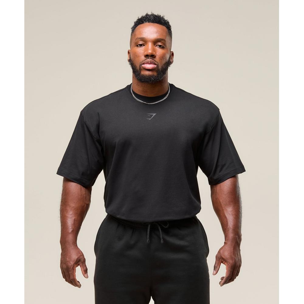 Gymshark Camiseta Power negra A2c9e Bb2j