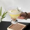 Japanese Style Martini Glass Cup Short Foot Beaded Cocktail Glasses Cups Thin Champagne Glass Transparent Wine Glasses Cup