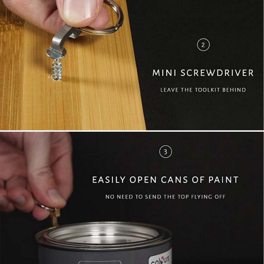 Mini Gear Utility Gadget Hiking Multifunction Pocket Tool Bottle Opener EDC Tools Keyring Opener