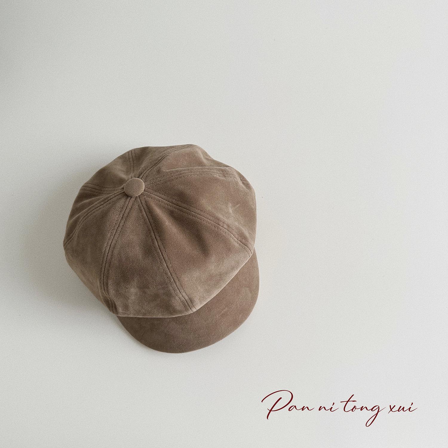 

Японська ретро-плюшева шапка для газетярів - осінньо-зимовий стиль для дітей 50-52 cm хакі