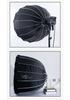 120CM Quick-Release Parabolic Softbox with Bowens Mount and Portable Honeycomb Grid Diffuser.