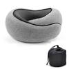 Travel Neck Pillow Memory Foam U-shaped Pillow Snail Style Travel Neck Support Portable Adjustable Soft Noon Break Sleep Pillows