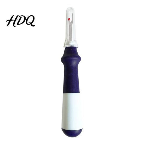 Fabric Thread Cutter Ergonomic Silicone Handle Seam Remover for Sewing Craft Supplies Embroidery Crafting Stitch Removal Tool with Clear Protective