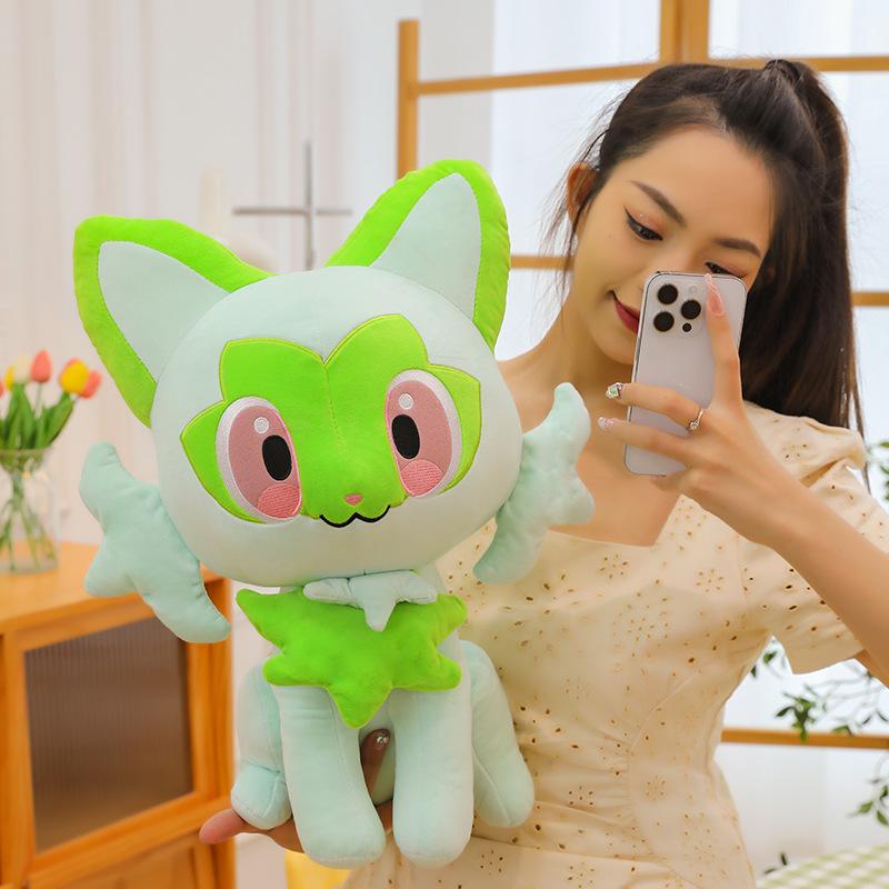 Cute New Leaf Cat Doll Cartoon Moisturized Duck Plush Toy Grab Machine Doll Fire Crocodile Pillow Girl Birthday Gift