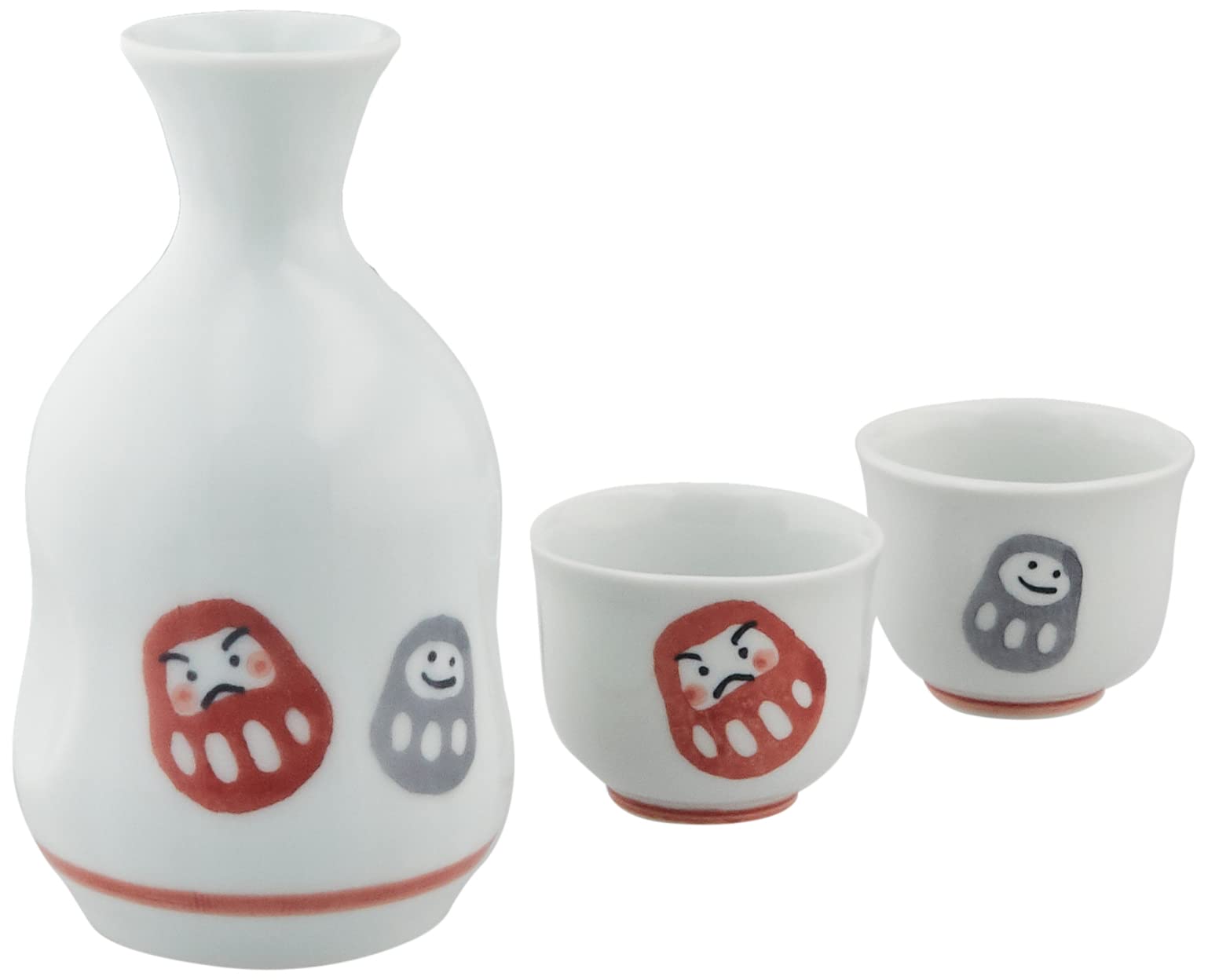 

Ippinsha Набор бутылка саке Дарума и чашка для саке 85299-0