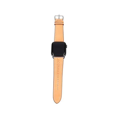 [Apostrophe Comma] Apostrophe Comma Leather Work Apple Watch Strap Premium Leather Band_Khaki
