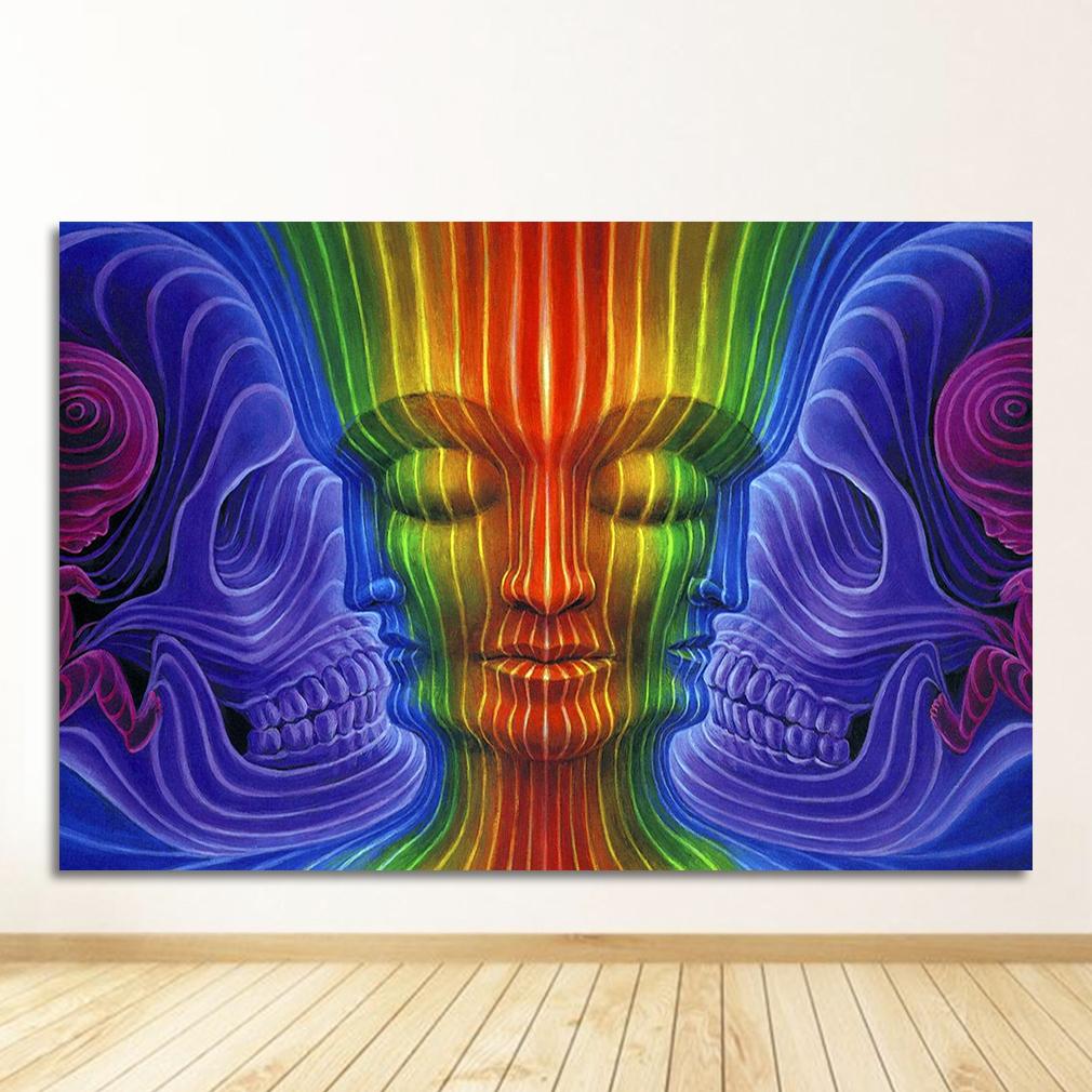 Life Modular Pictures Modern Home Decoration Wall Art Canvas Prints Painting Bedroom Poster Alex Grey Psychedelic Trippy Tree